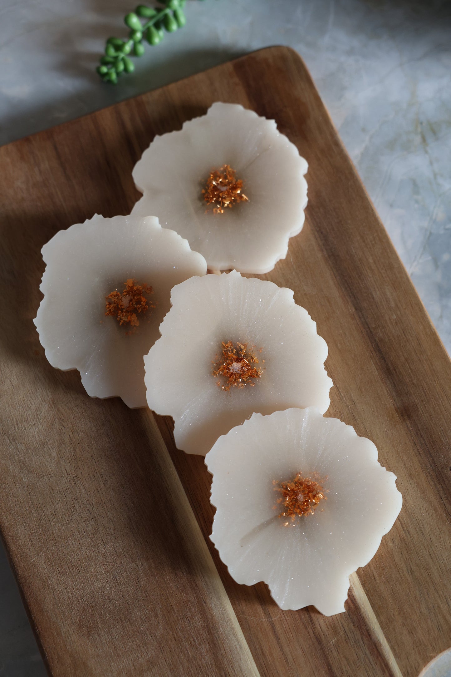 Flower Style Resin Coasters - Set of 4 (Copy)