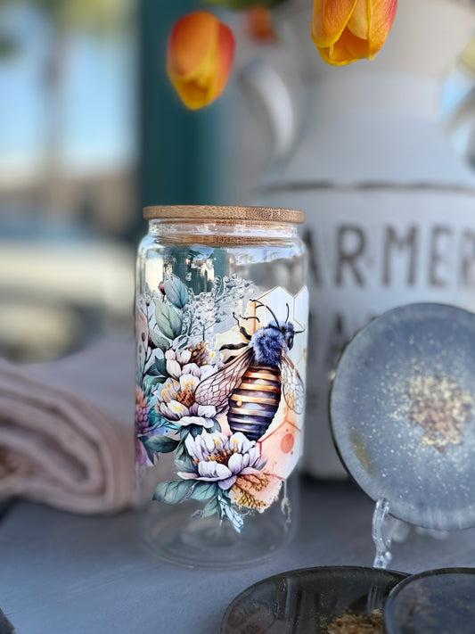 Bee Glass Cup