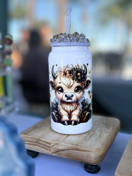 Caramel Ice Cow Stainles Steel Cup