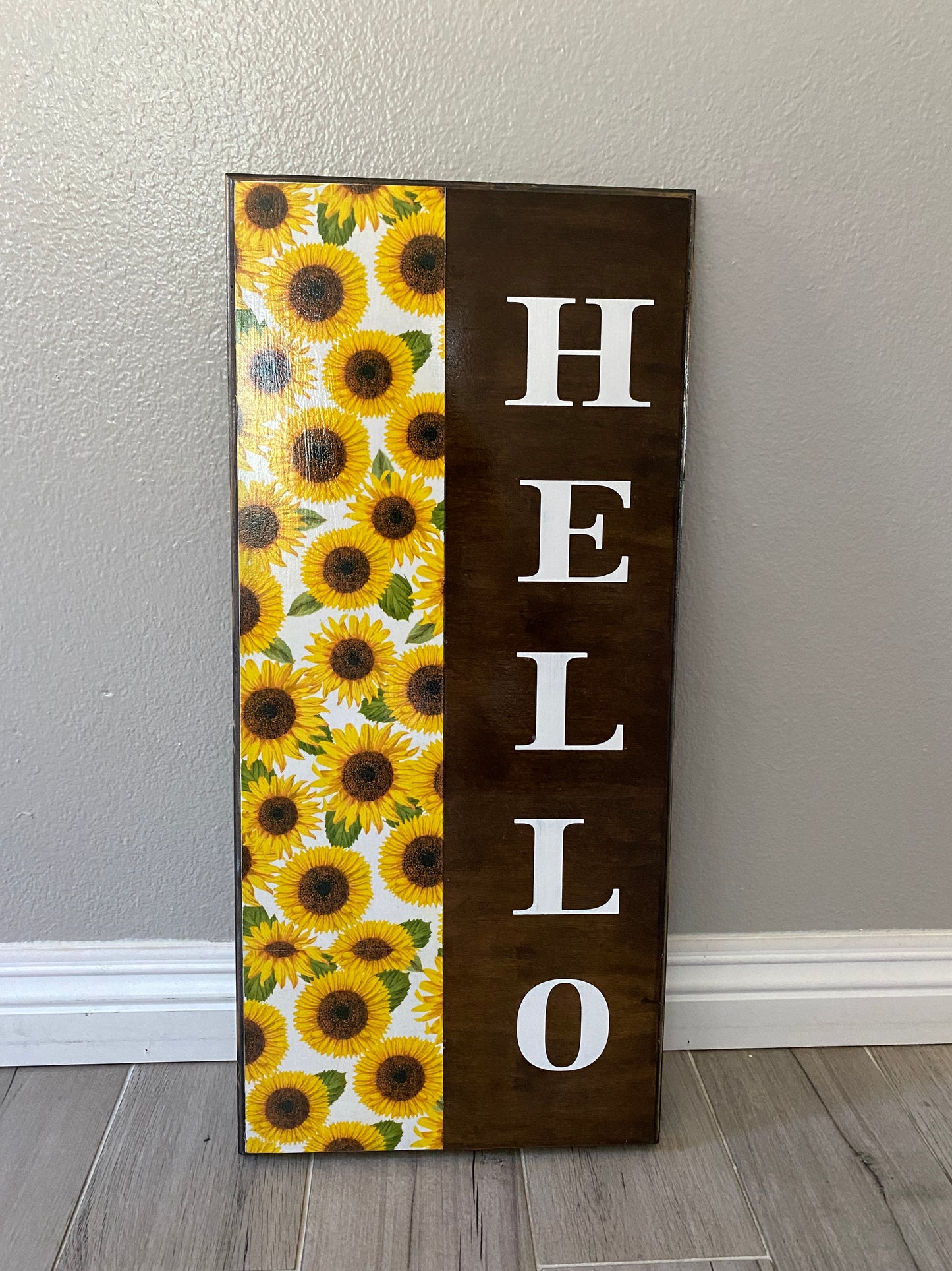 Hello Porch Sigh - Sunflowers