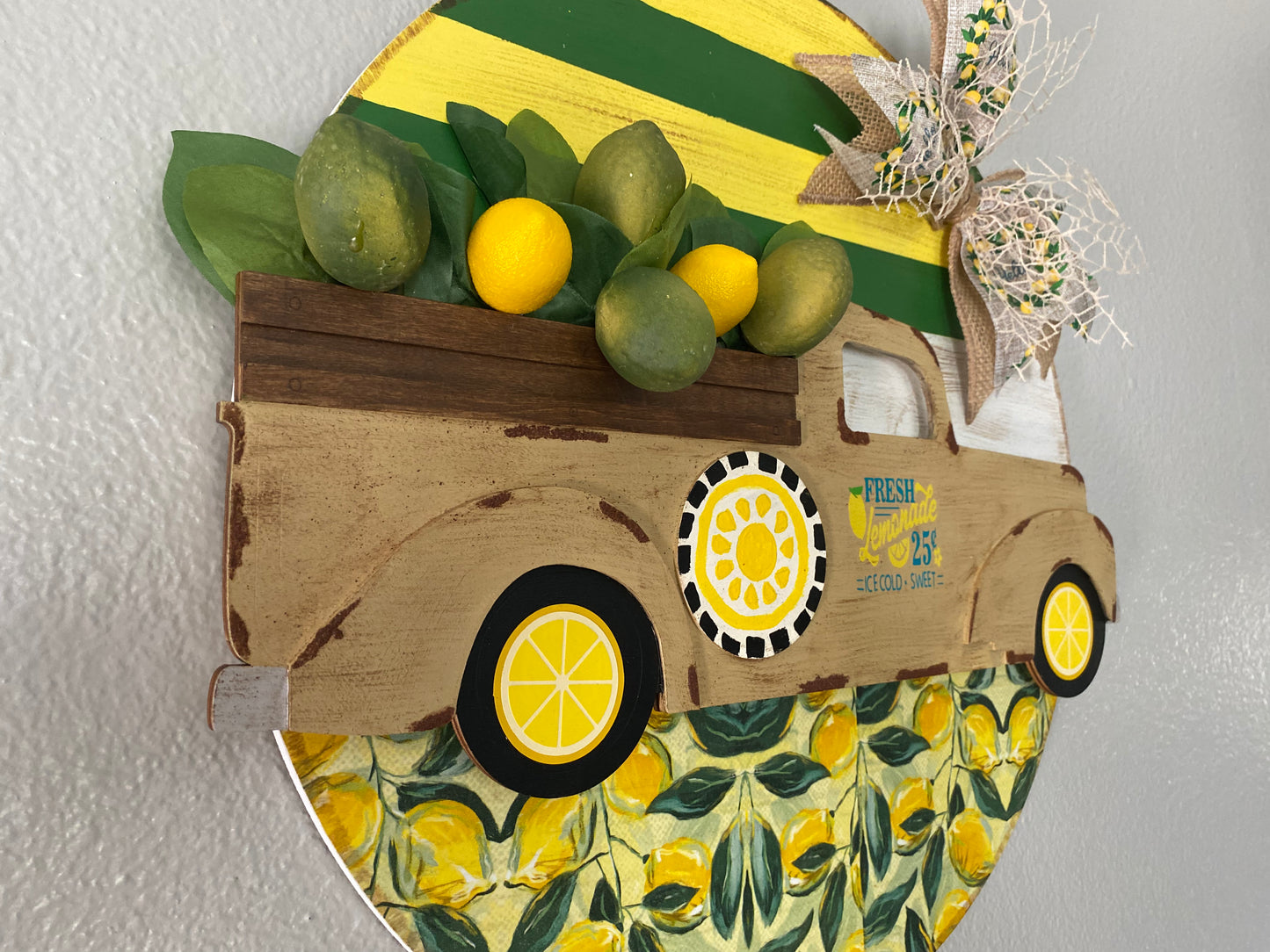 Lemonade Door Wreath