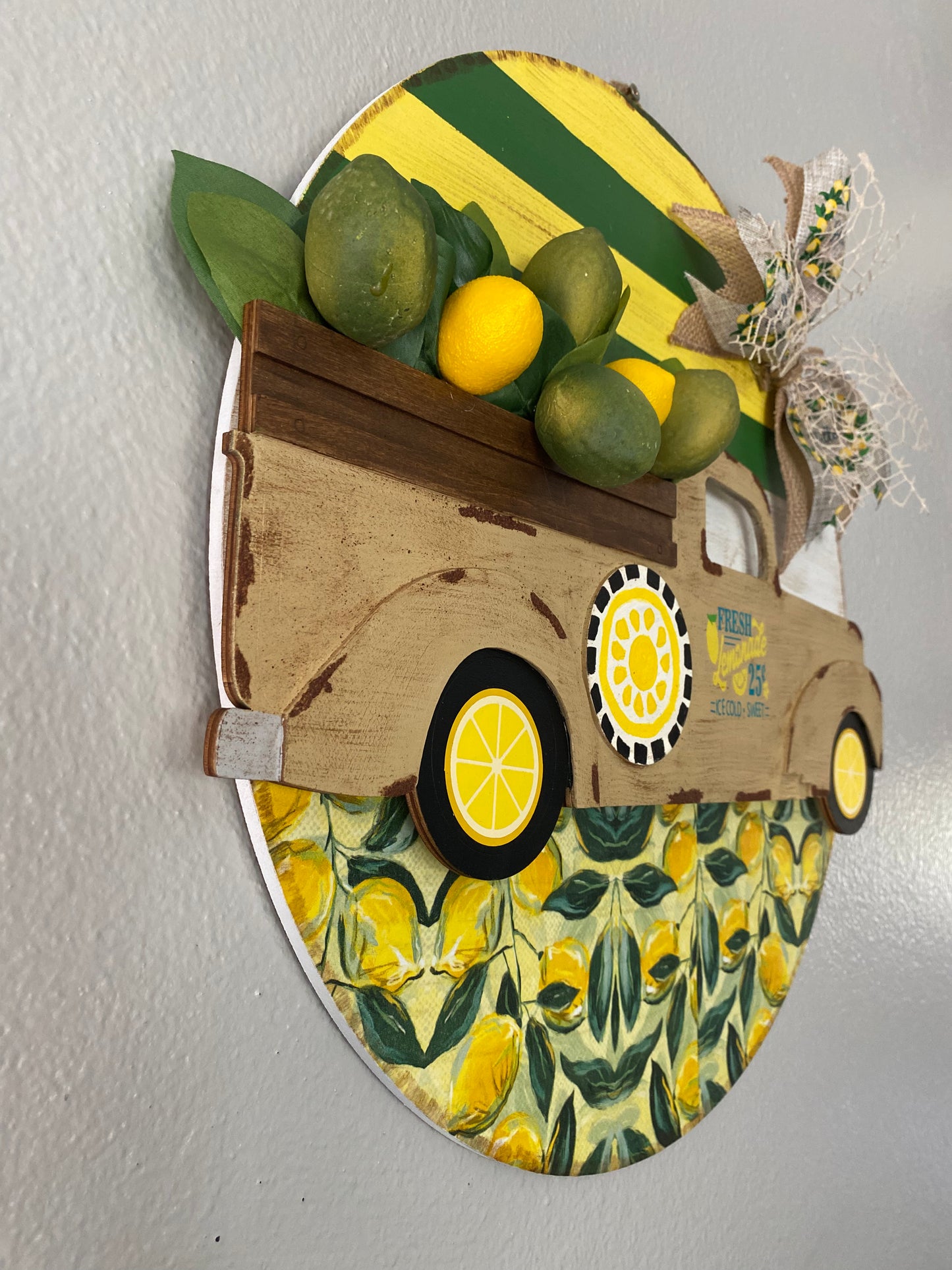 Lemonade Door Wreath