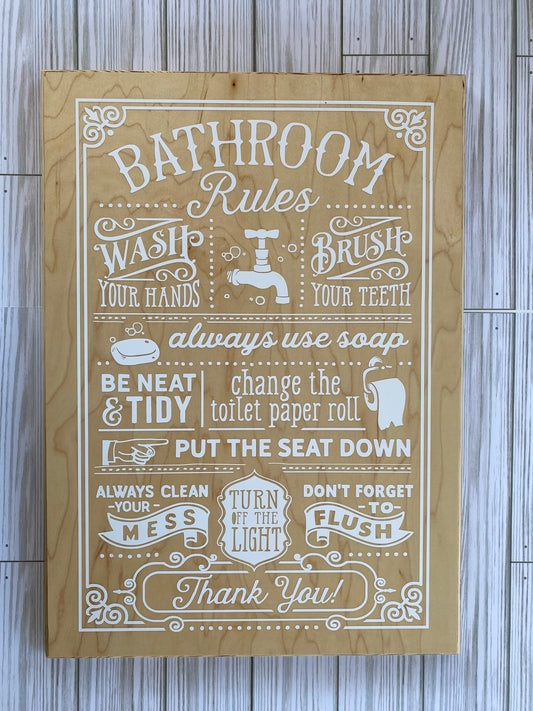 Bathroom Sign Wash Hands