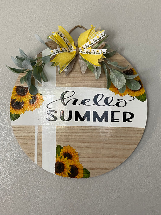 Hello Summer Door Wreath