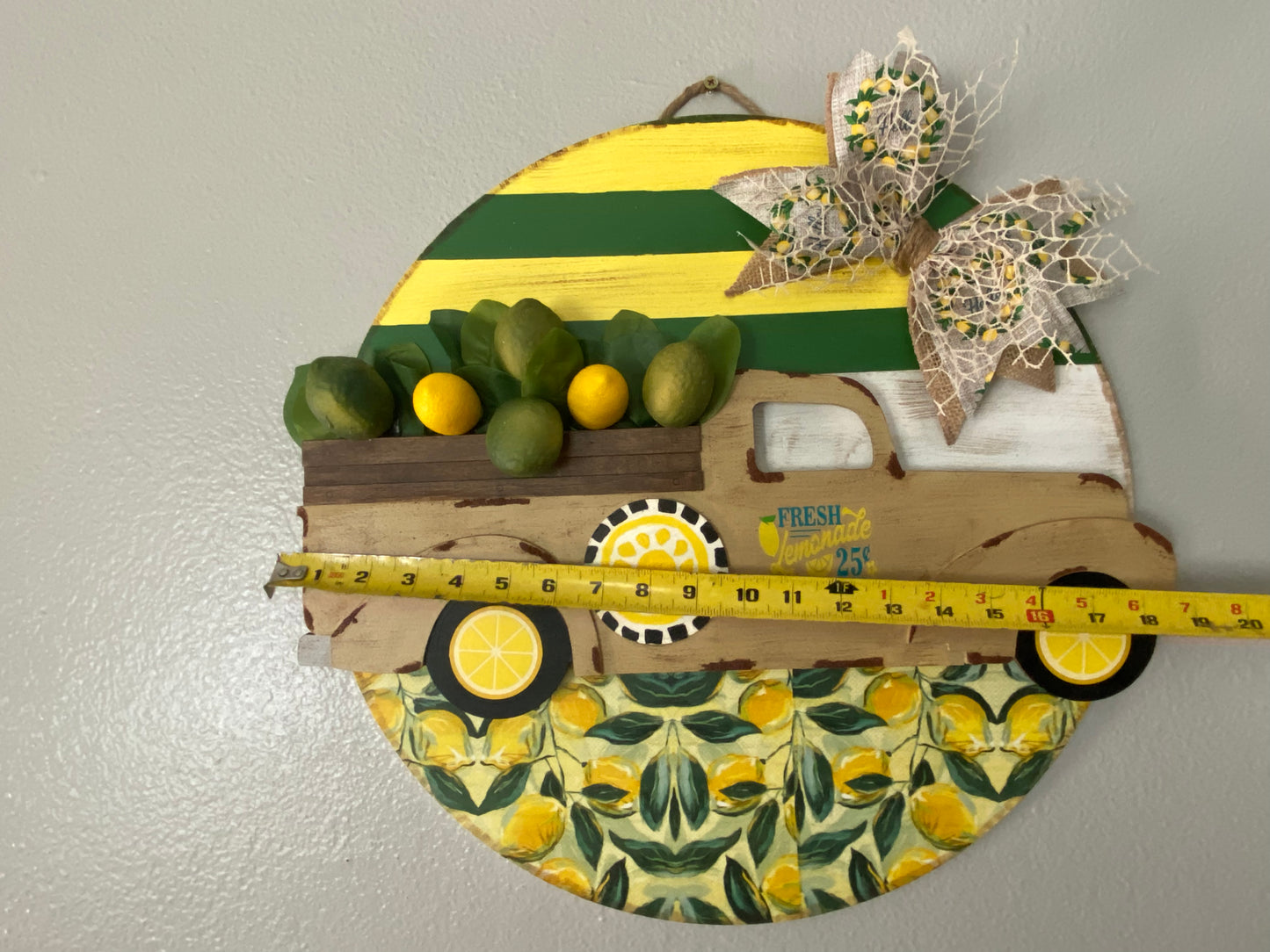 Lemonade Door Wreath