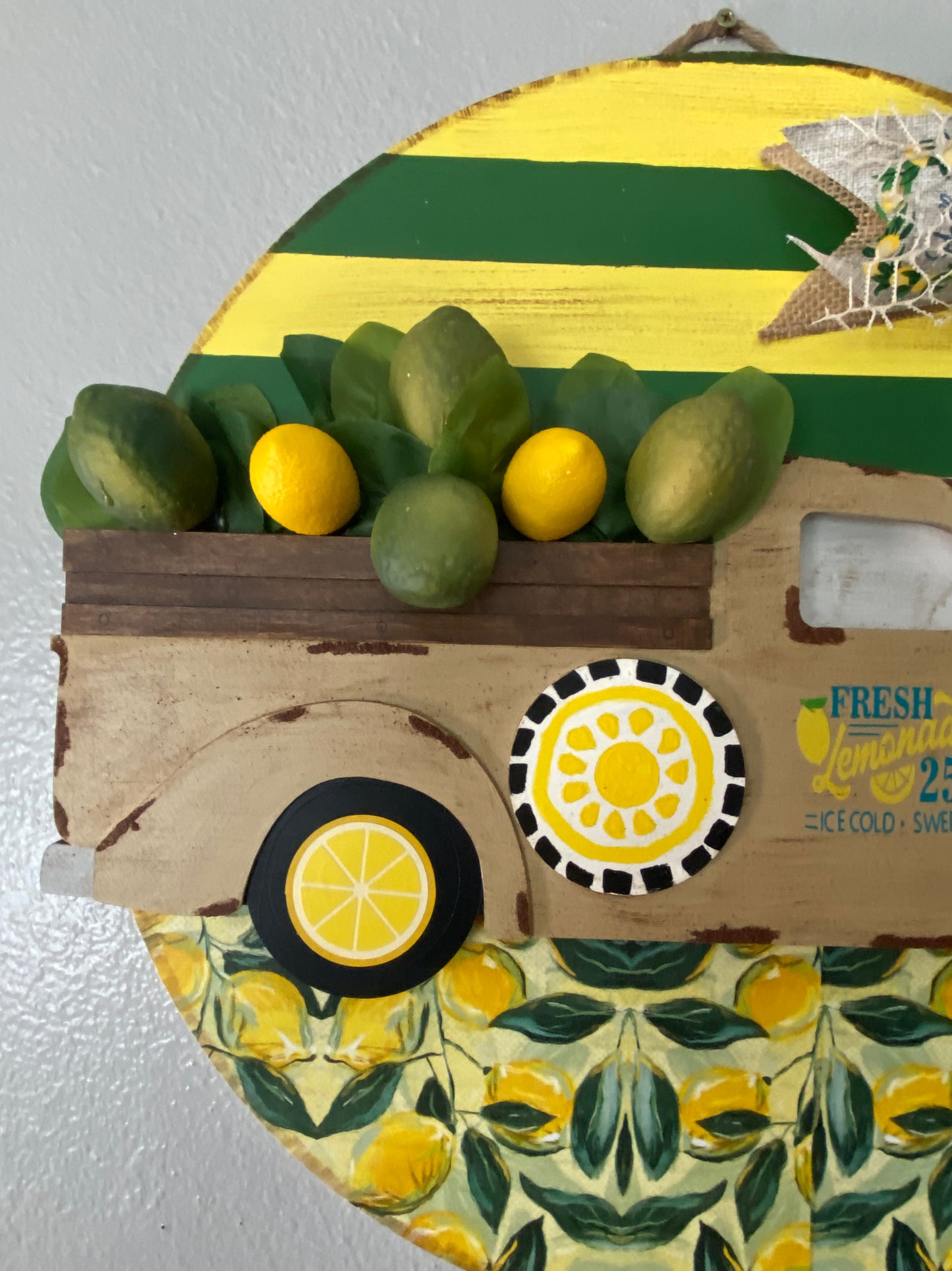 Lemonade Door Wreath