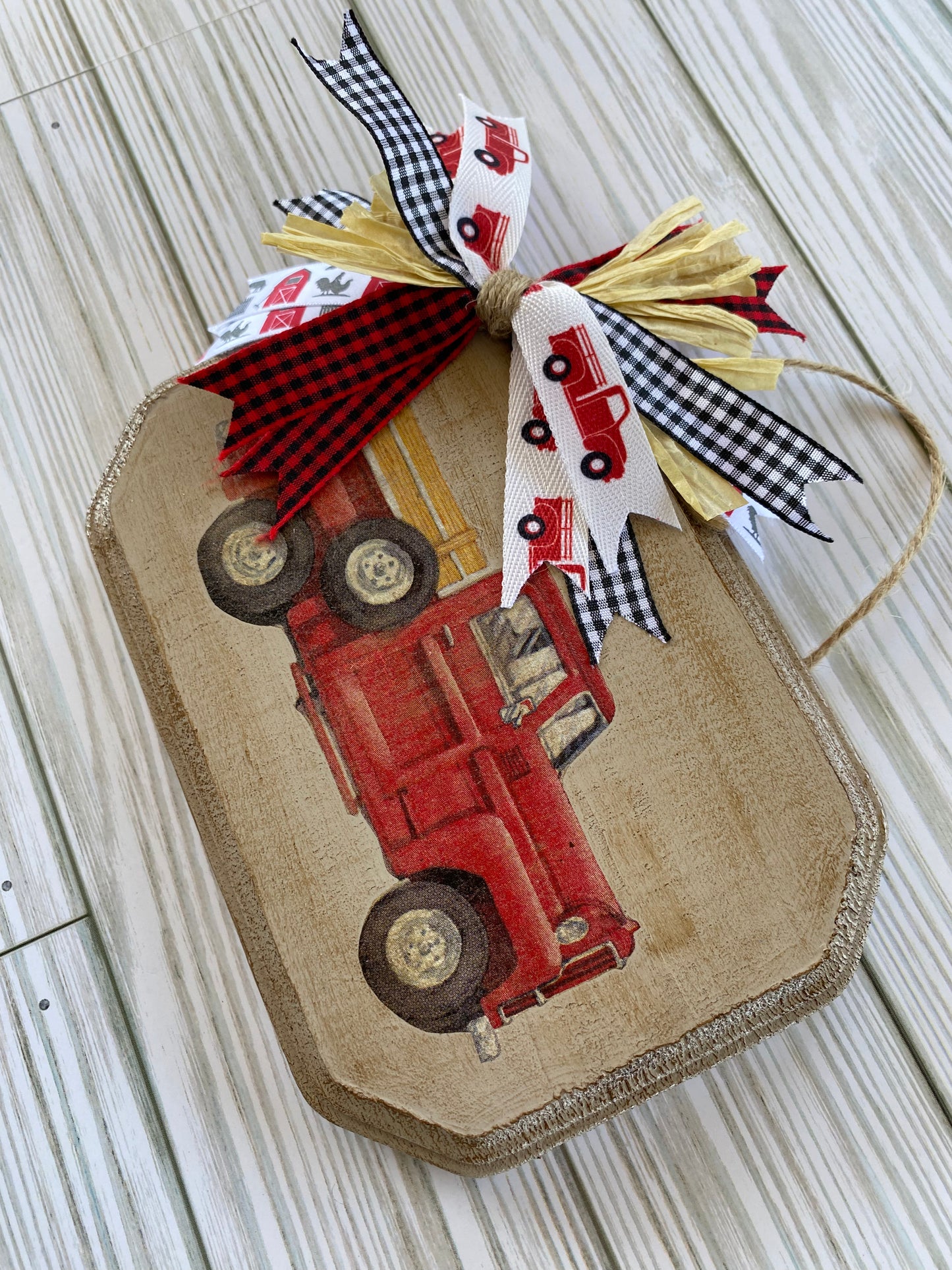 Mini Red Truck Sign - Mini Sign