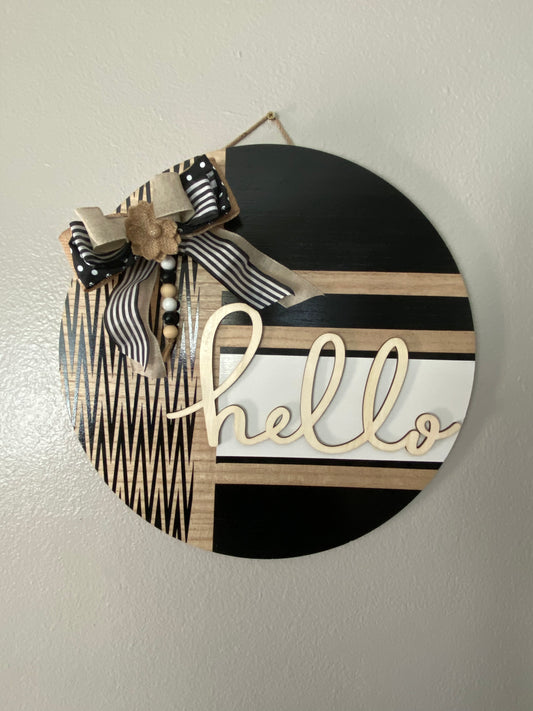 Hello Door Wreath