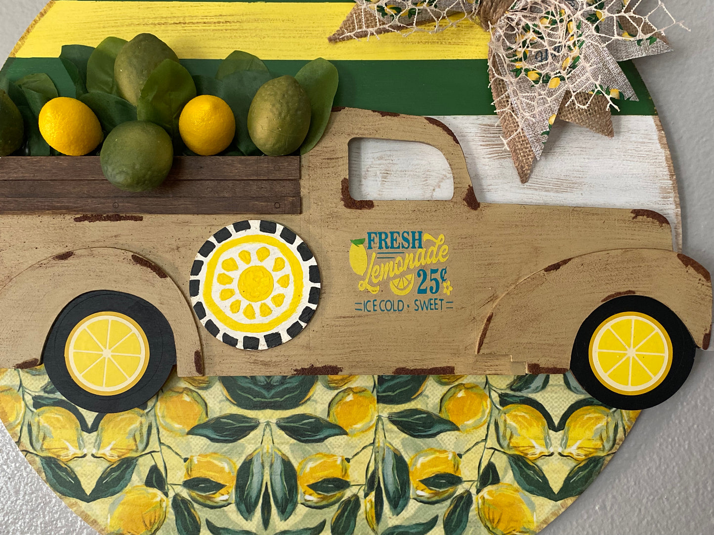 Lemonade Door Wreath