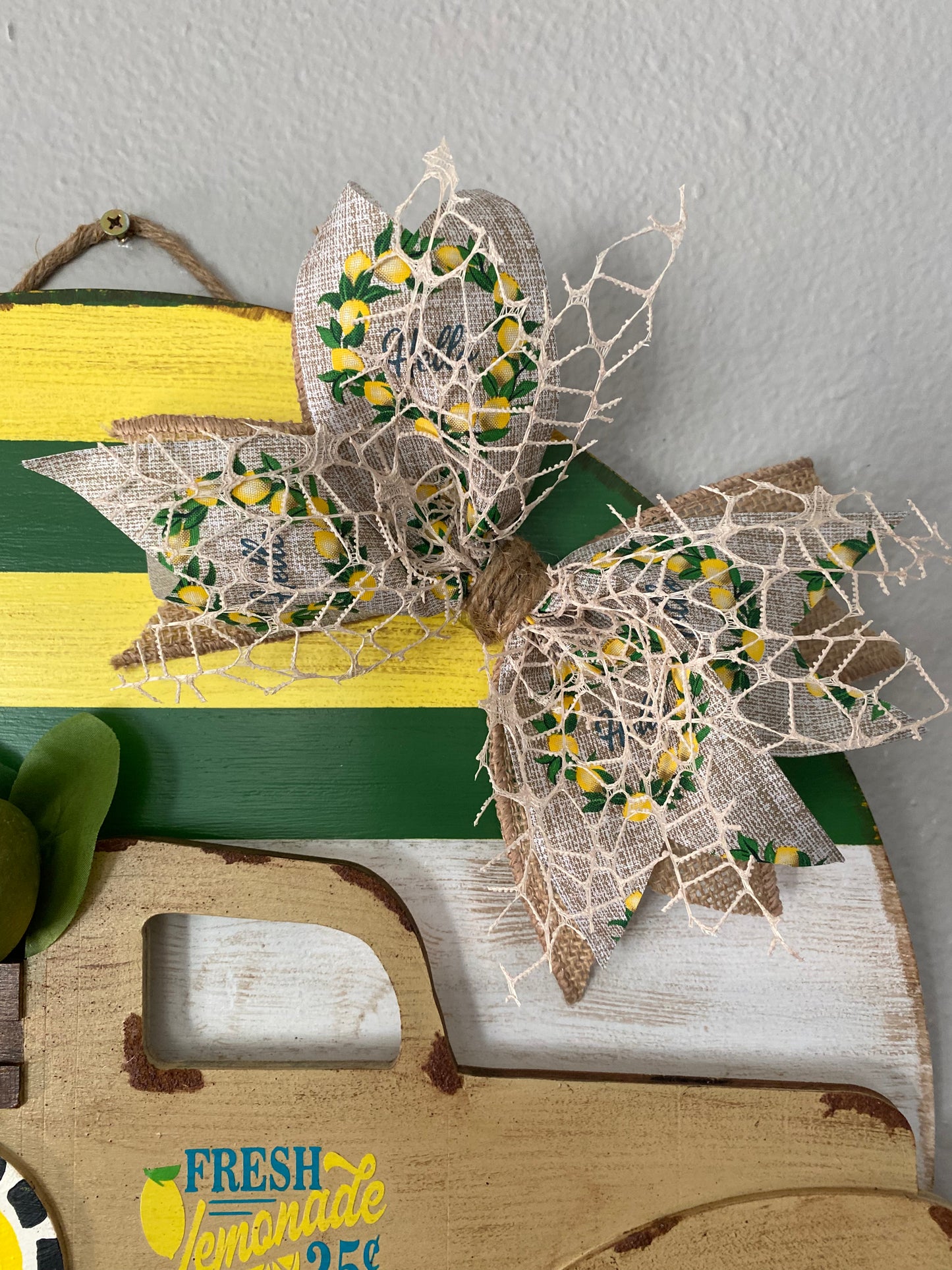 Lemonade Door Wreath