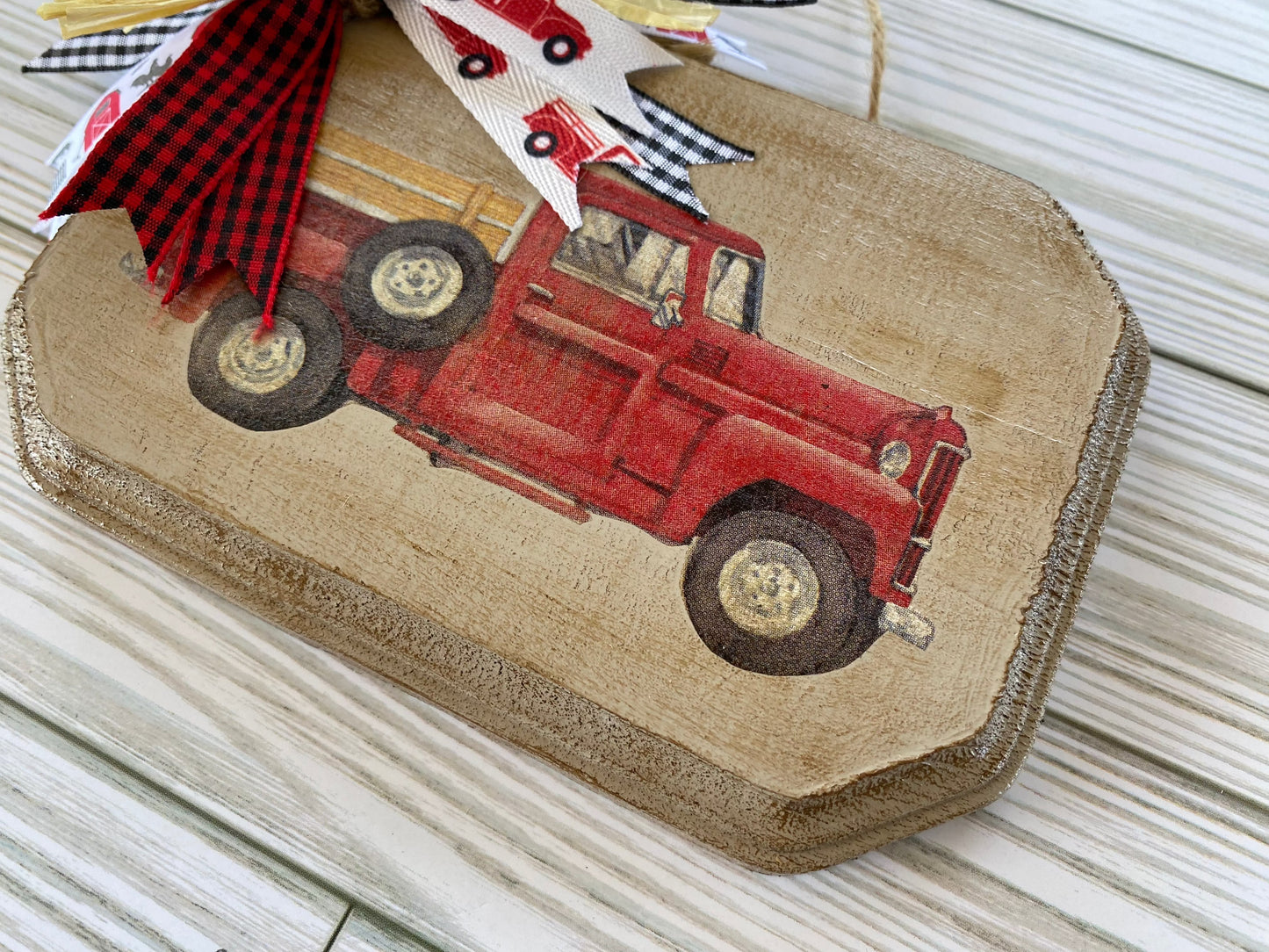 Mini Red Truck Sign - Mini Sign