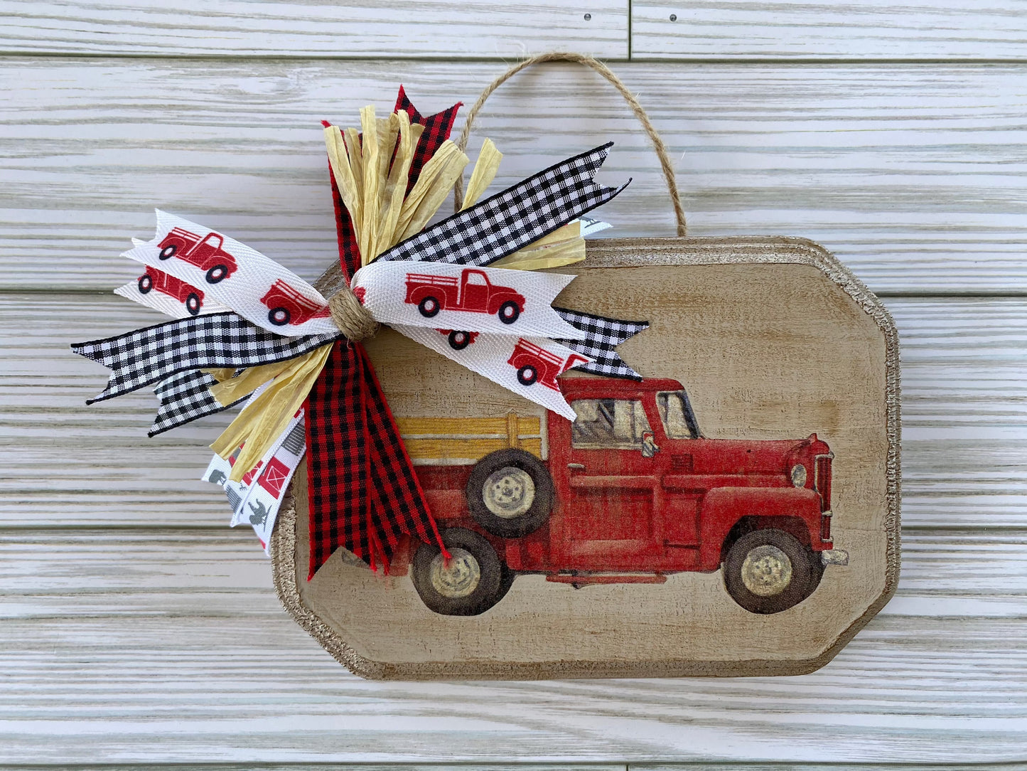 Mini Red Truck Sign - Mini Sign