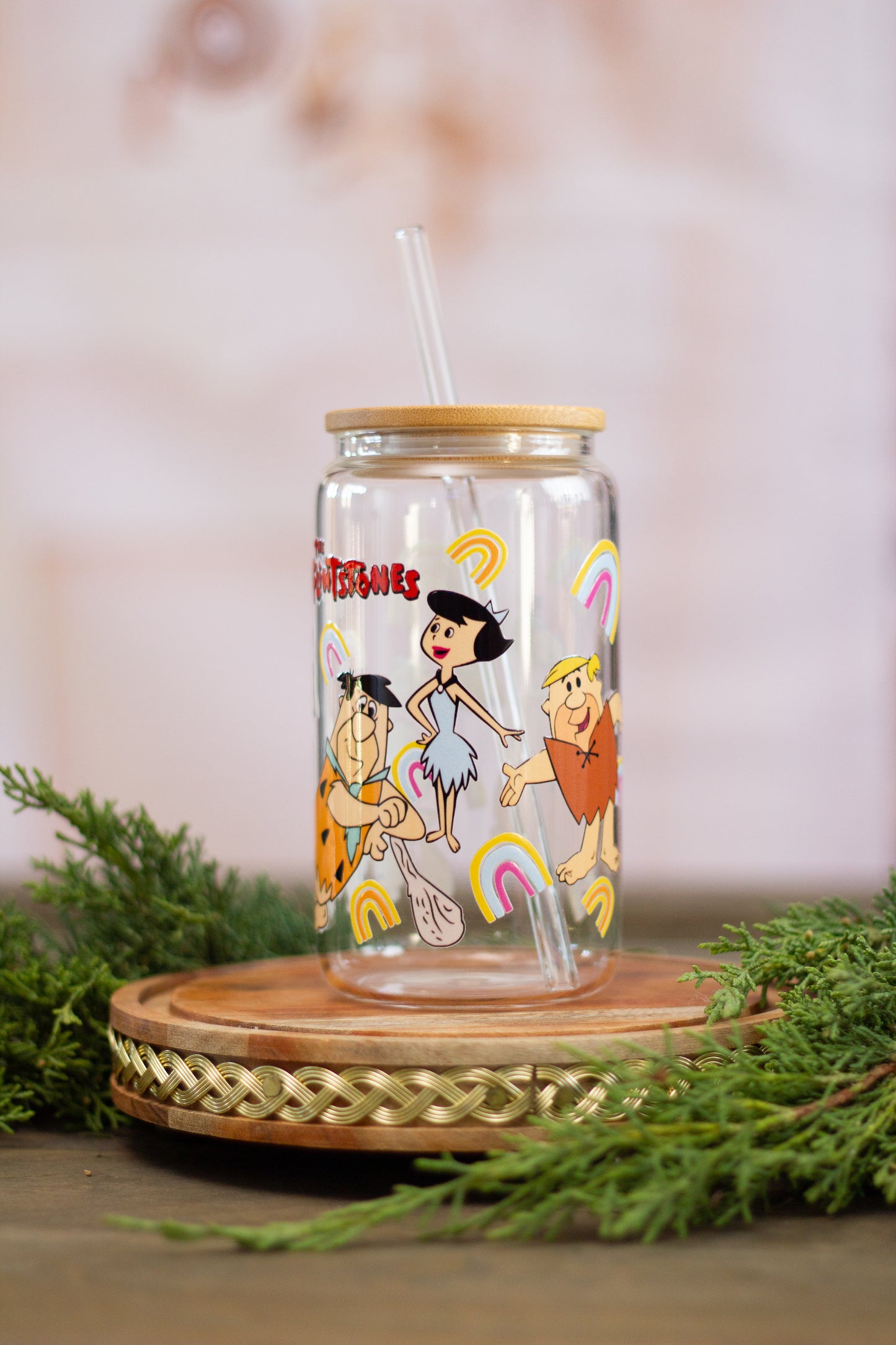 Flintstones - Glass Cup 16oz