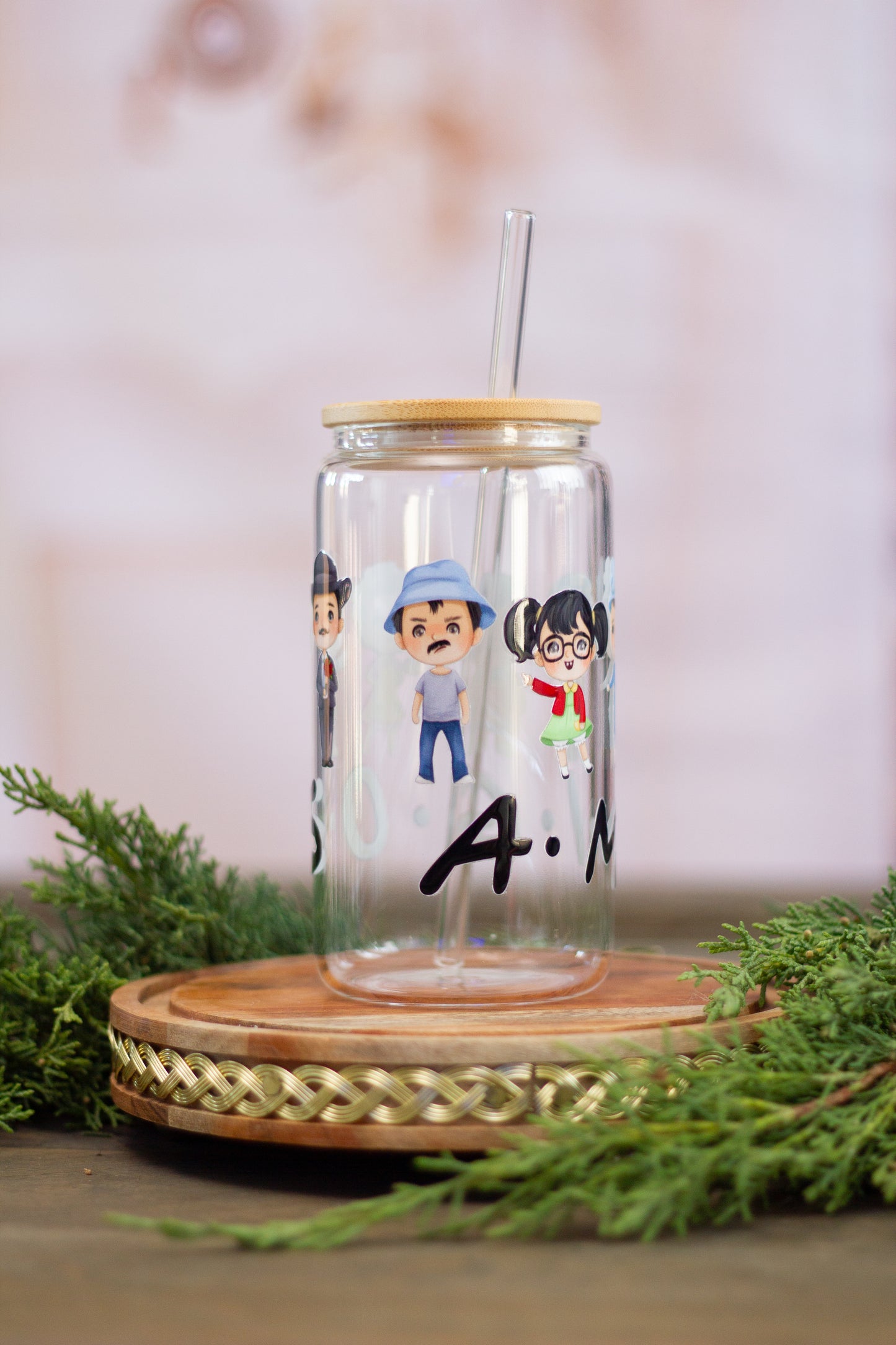 "El Chavo" Amigos - Glass Cup 16oz