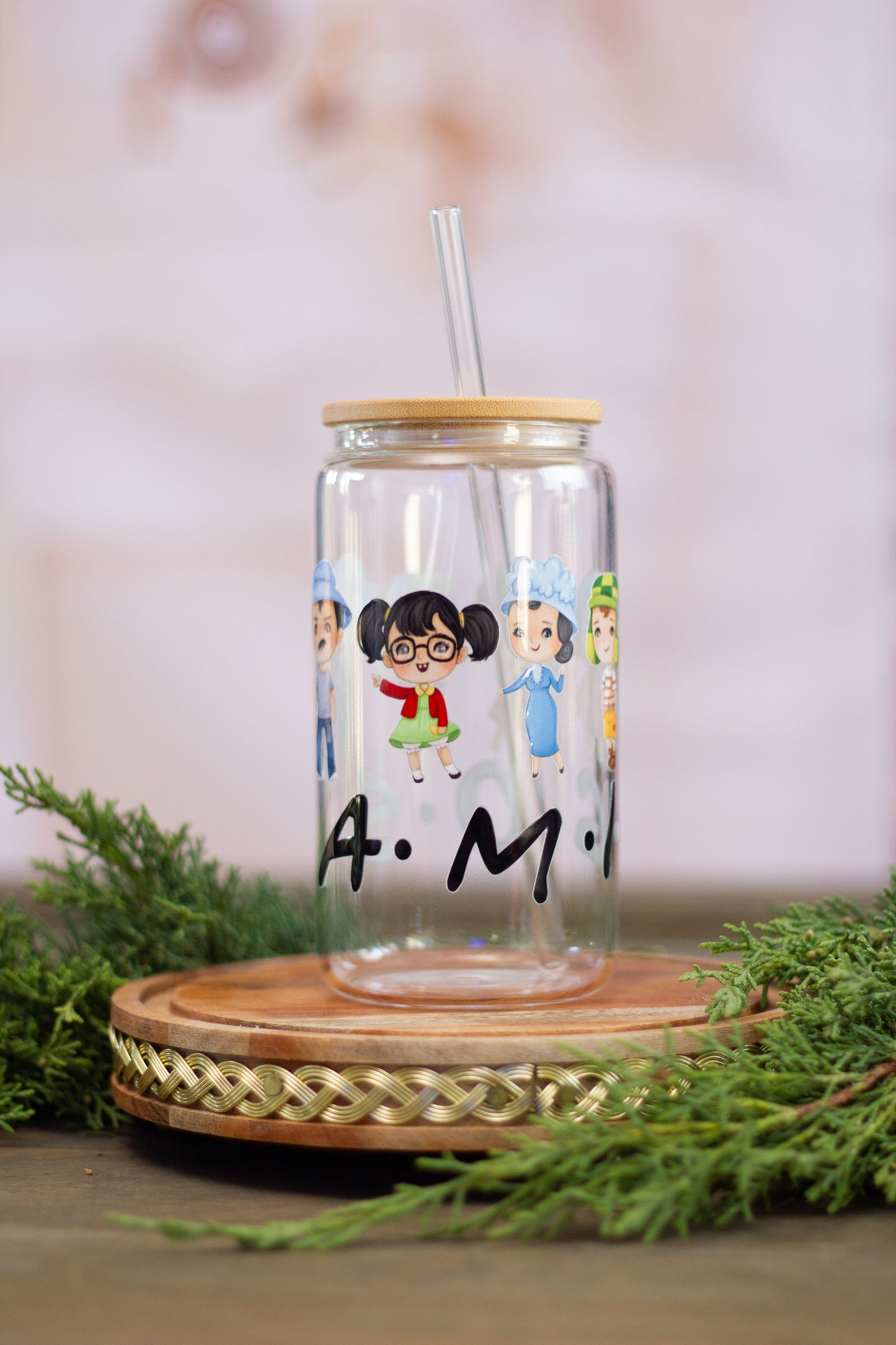 "El Chavo" Amigos - Glass Cup 16oz