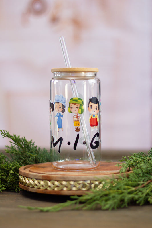 "El Chavo" Amigos - Glass Cup 16oz