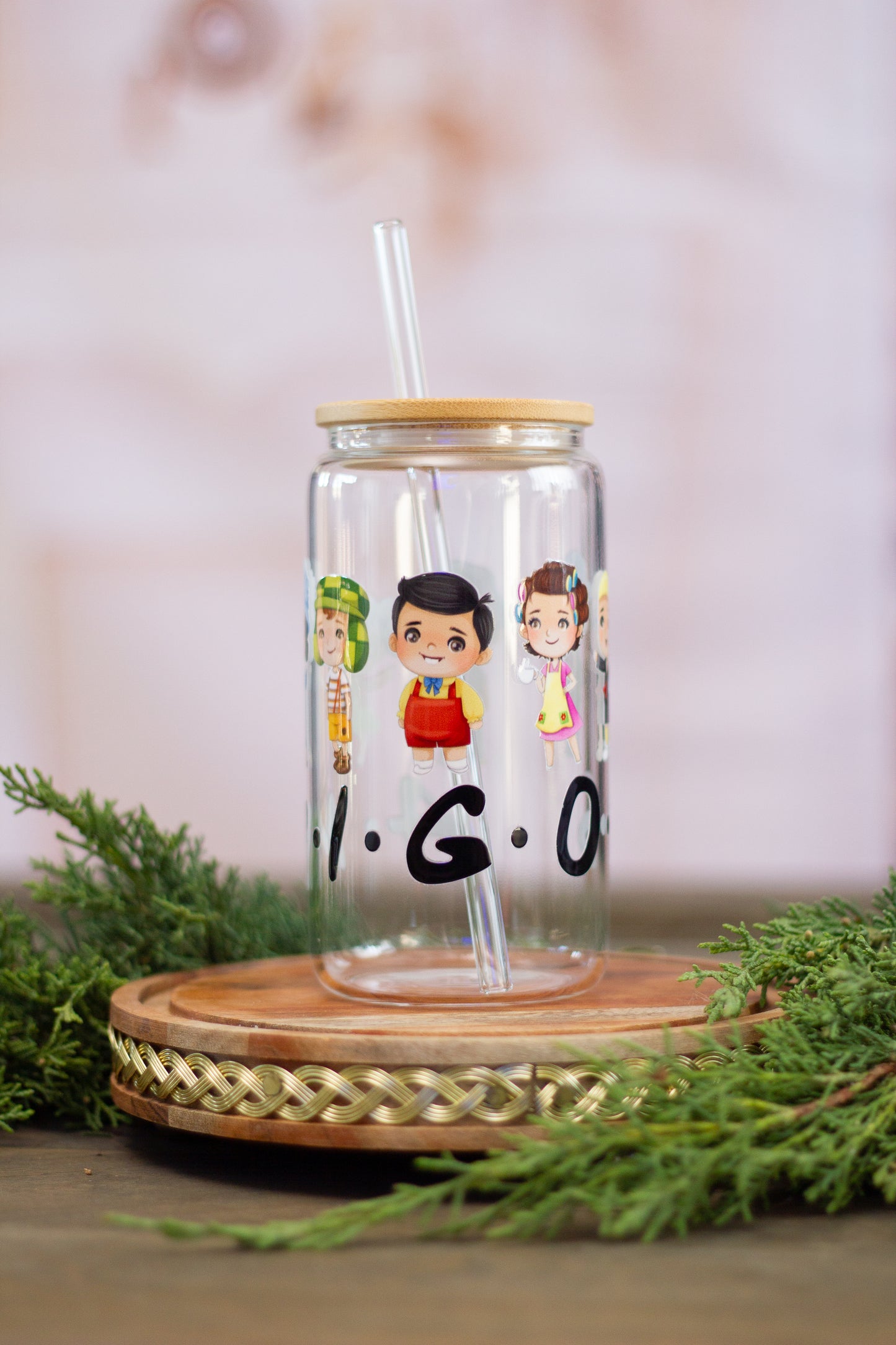 "El Chavo" Amigos - Glass Cup 16oz