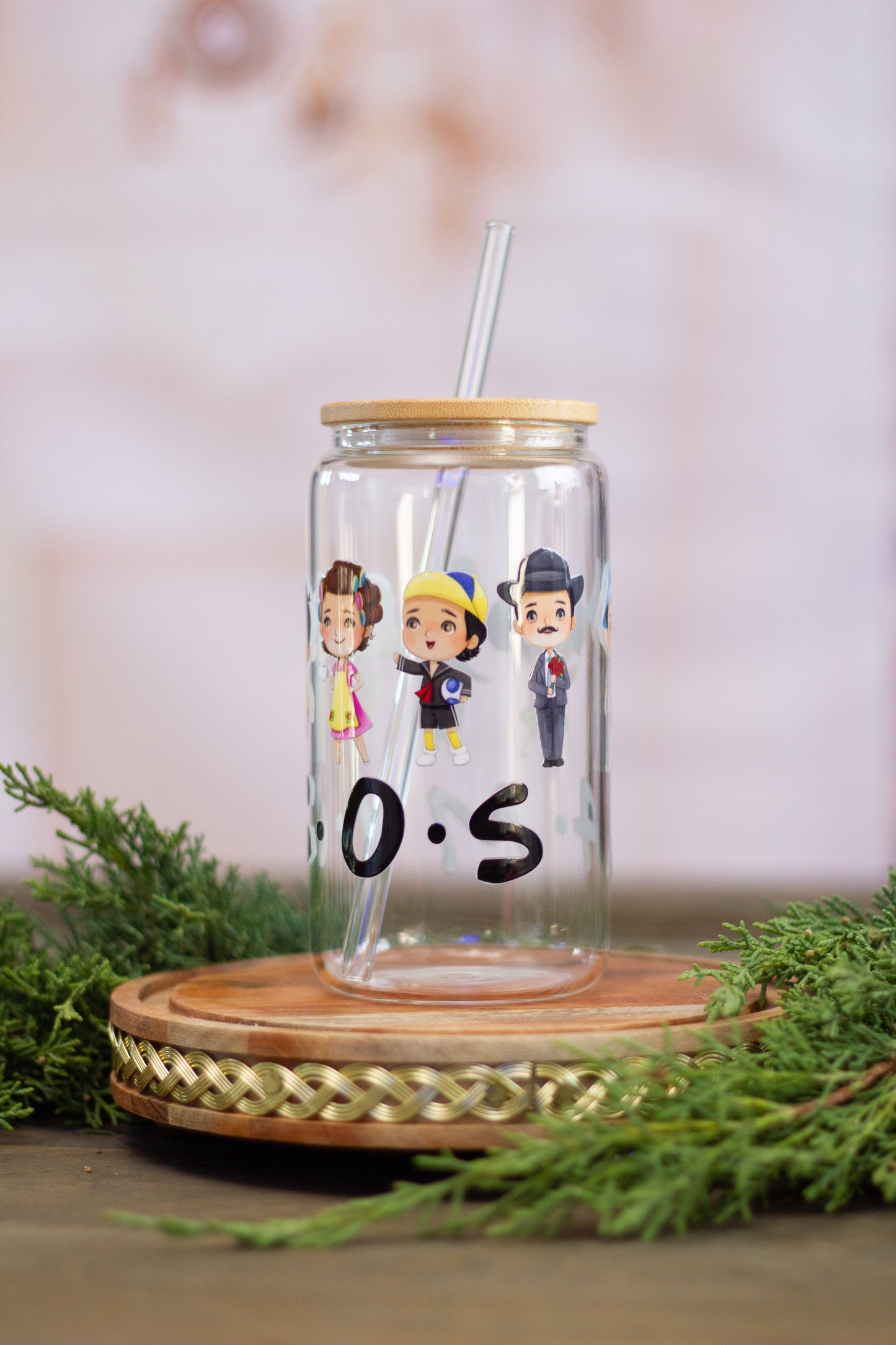 "El Chavo" Amigos - Glass Cup 16oz