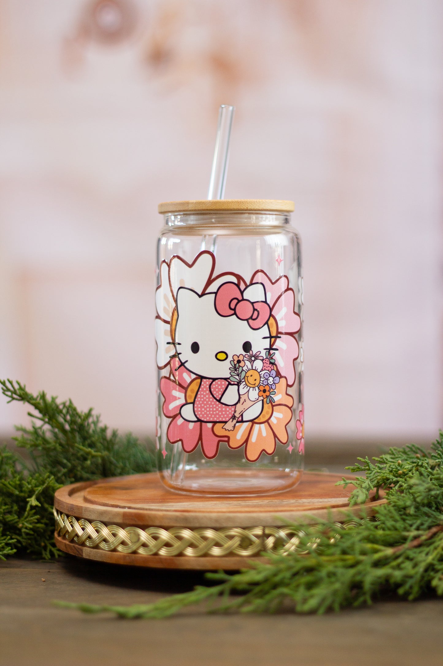 Coffee Kitty - Glass Cup 16oz