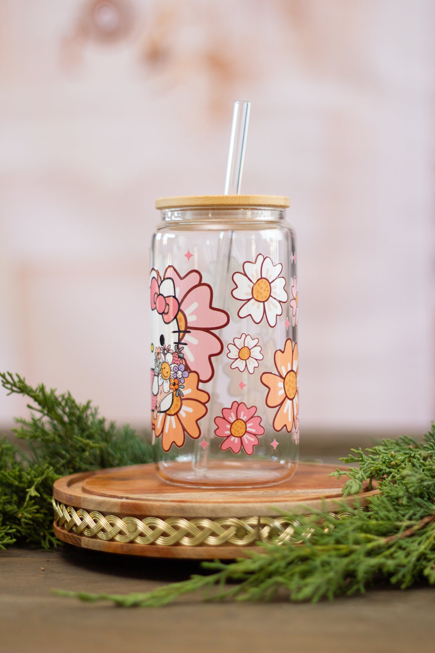 Coffee Kitty - Glass Cup 16oz