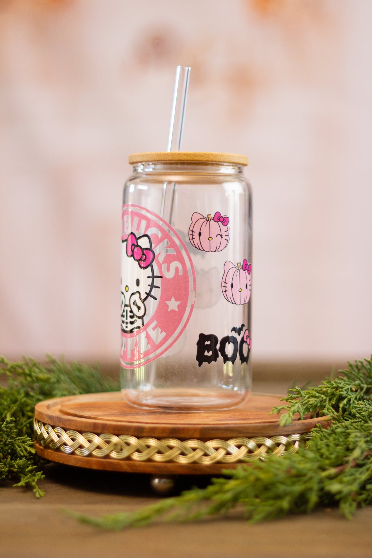 Kitty Boo - Glass Cup 16oz