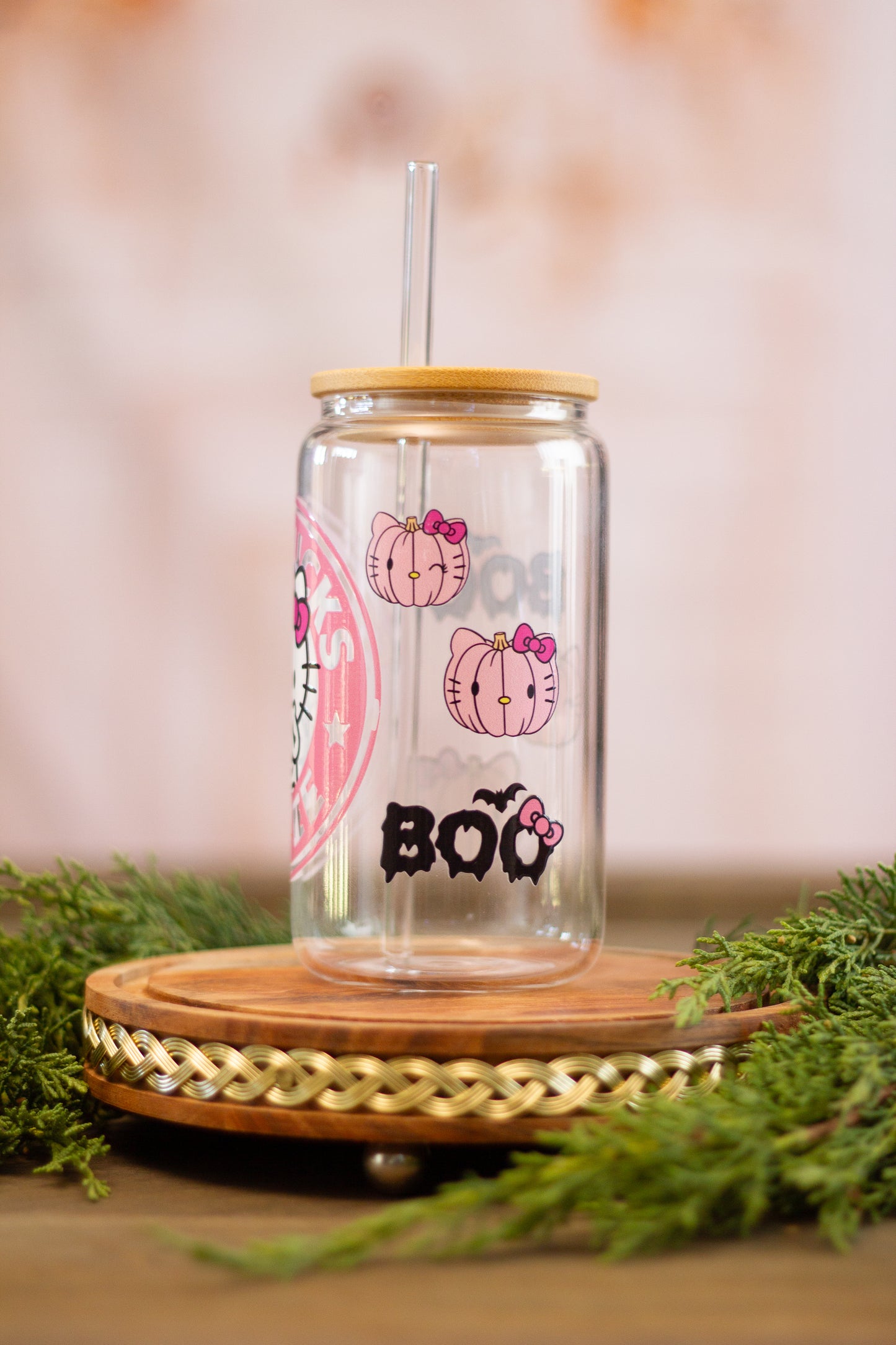 Kitty Boo - Glass Cup 16oz