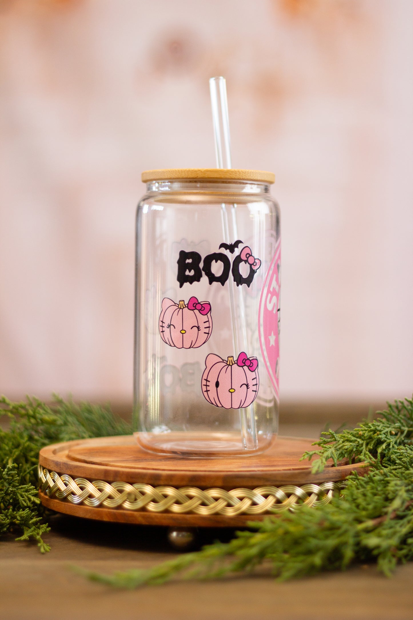 Kitty Boo - Glass Cup 16oz