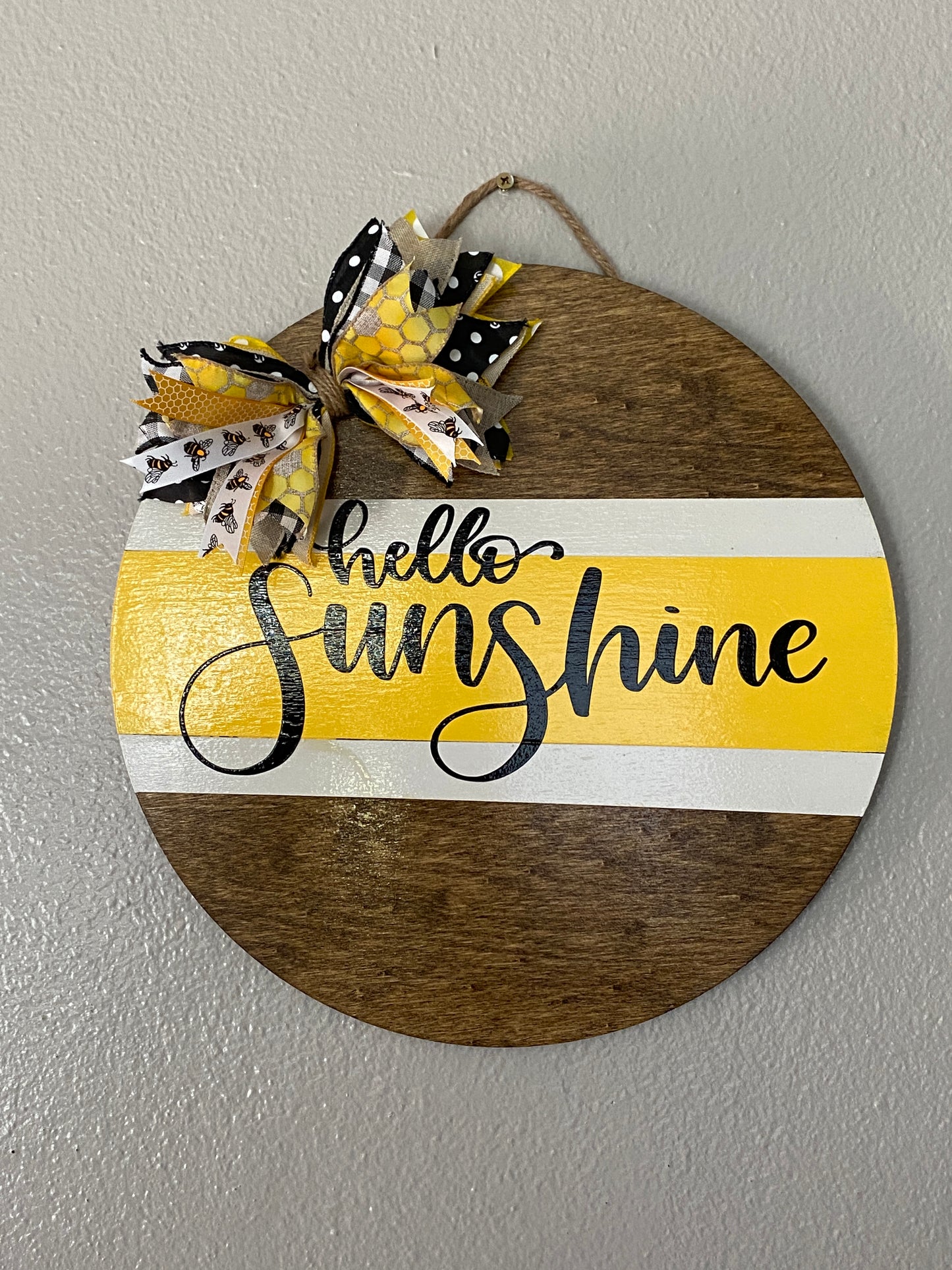 Hello Sunshine Door Wreath