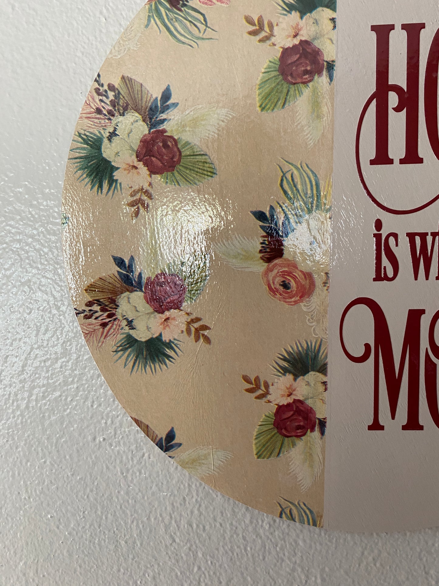 Home is where MOM is - Door Wreath