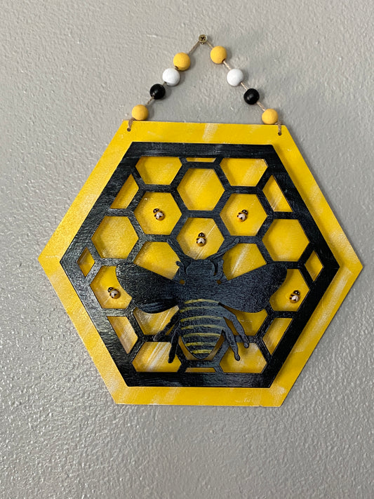 Bee Sign Decor Small