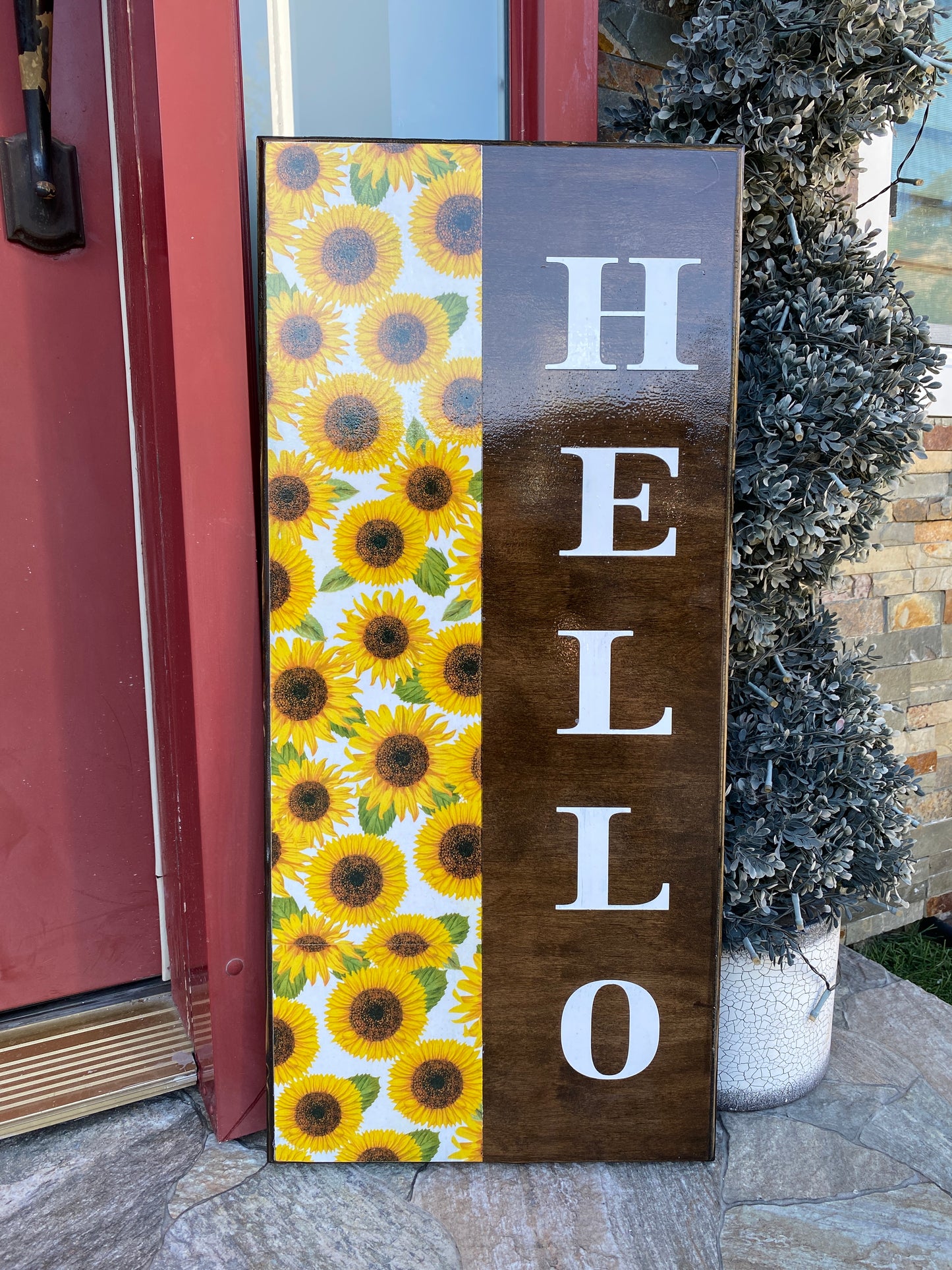 Hello Porch Sigh - Sunflowers