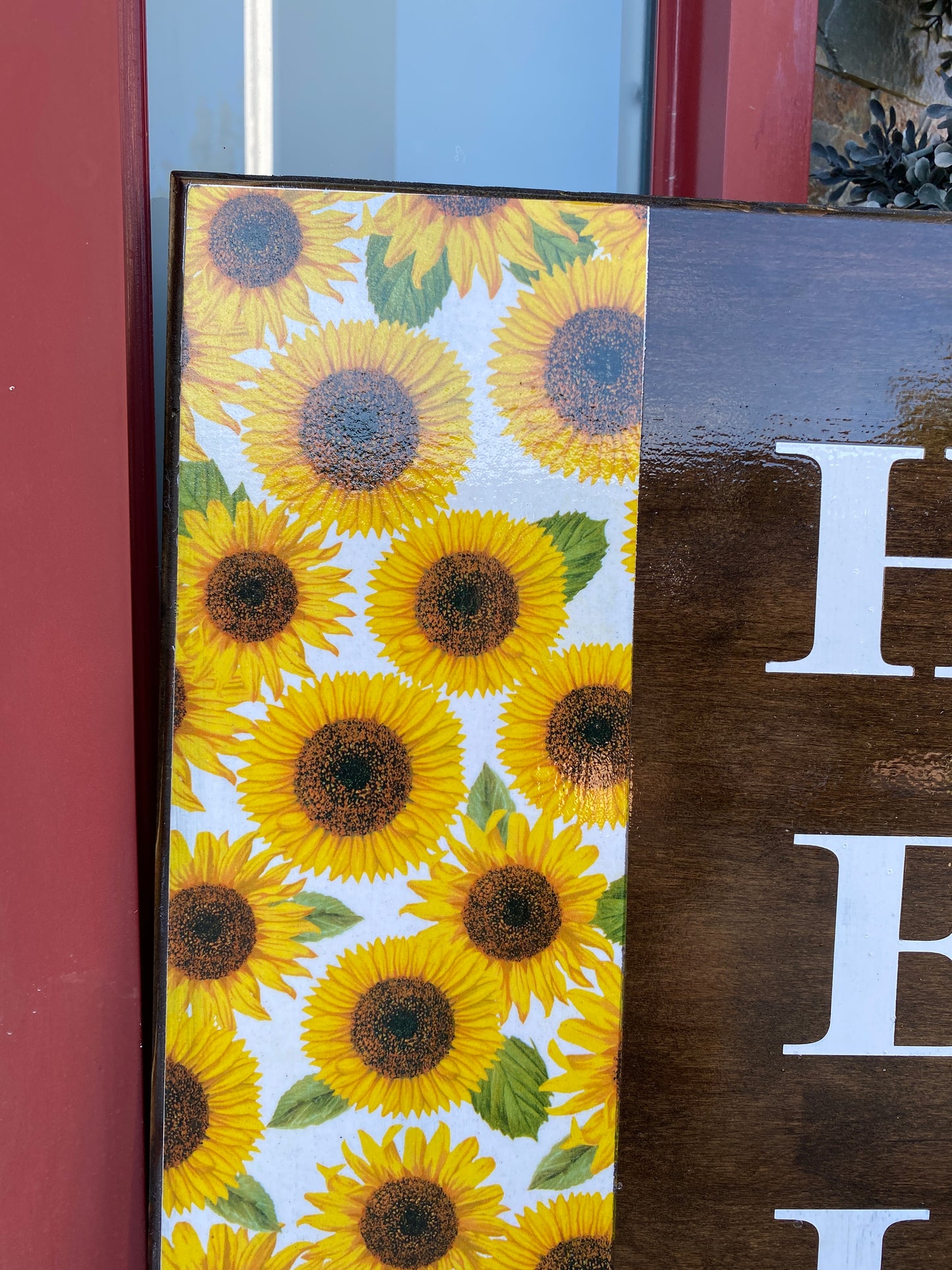 Hello Porch Sigh - Sunflowers