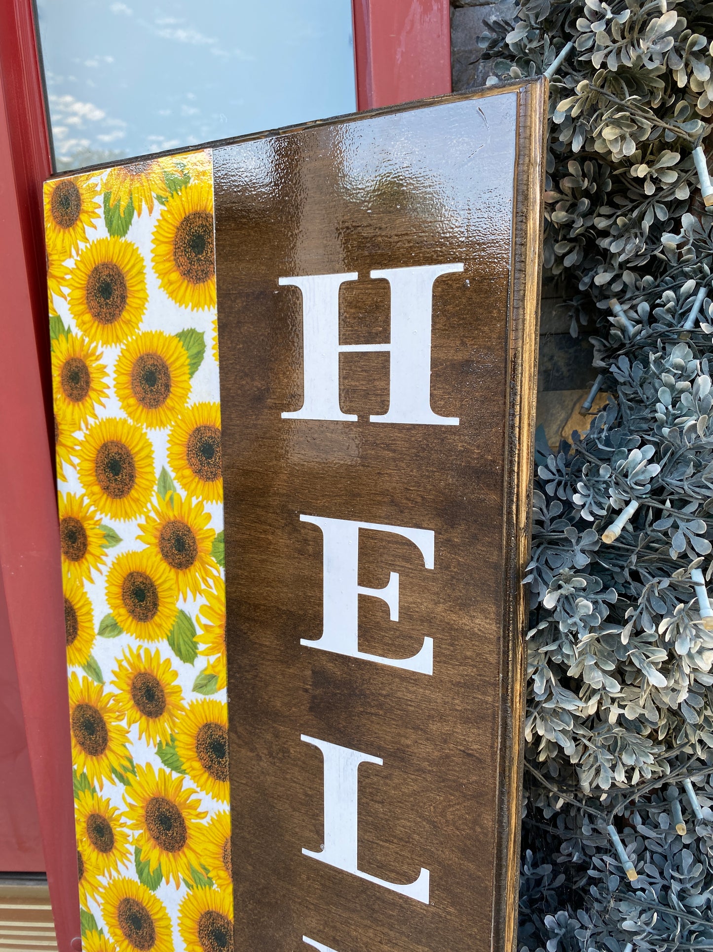 Hello Porch Sigh - Sunflowers